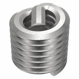 POWERCOIL 3520-2.50X1.5DSL Helical Insert, M2.5 X 0.45 Thread Size, 3.75mm Length, Stainless Steel, 10Pk | AE7DUC 5XAC6