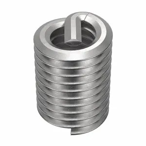 POWERCOIL 3520-4.00X2.0DSL Helical Insert, M4 X 0.70 Thread Size, 8mm Length, Stainless Steel, 10Pk | AE7DUK 5XAD3