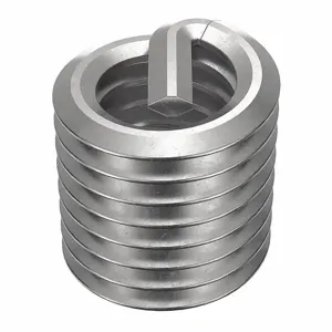 POWERCOIL 3520-6.00X1.5D Helical Insert, M6 X 1.00 Thread Size, 9mm Length, Stainless Steel, 10Pk | AE7DBP 5WZL8