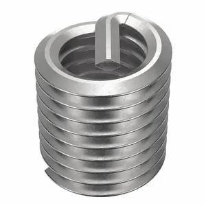 POWERCOIL 3520-8.00X1.5D Helical Insert, M8 X 1.25 Thread Size, 12mm Length, Stainless Steel, 10Pk | AE7DBW 5WZN4