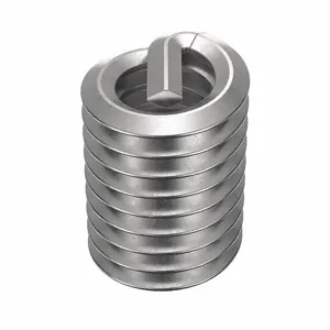 POWERCOIL 3532-1/4X2.0D Helical Insert, 1/4-20 Thread Size, 0.500 Inch Length, Stainless Steel, 10Pk | AE6RLP 5UTZ9