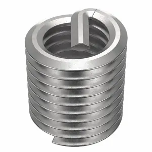 POWERCOIL 3534-1/4X1.5D Helical Insert, 1/4-28 Thread Size, 0.375 Inch Length, Stainless Steel, 10Pk | AE6RPT 5UUE2