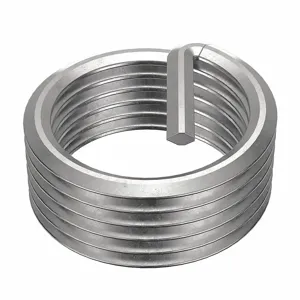 POWERCOIL 3552-1/4X.375 Helical Insert, 1/4-18 Thread Size, 0.375 Inch Length, Stainless Steel, 10Pk | AE7DAX 5WZK2