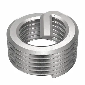 POWERCOIL 3552-1/8X.273 Helical Insert, 1/8-27 Thread Size, 0.188 Inch Length, Stainless Steel, 10Pk | AE7DAW 5WZK1