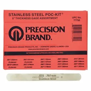 PRECISION BRAND 77750 Feeler Gage Set 20 Pc | AE7FXE 5XU51