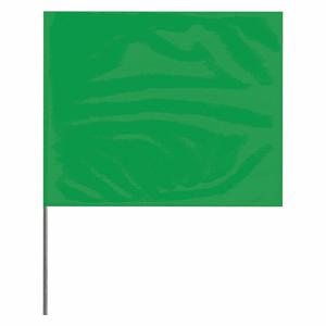 PRESCO PRODUCTS CO 2315G-200 Markierungsfahne, 2 1/2 Zoll x 3 1/2 Zoll Flaggengröße, 15 Zoll Stabhöhe, grün, leer | CT7XWX 3LUG3