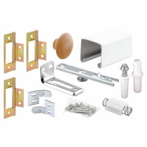 PRIME LINE 164686 Bi-Fold Closet Track Kit, Closet, Steel, Painted, 36 Inch Length, 17 3/4 Inch Wd | CT7ZTG 45UZ18