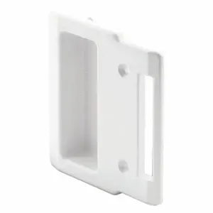 PRIME LINE A 208 Door Pull Screen, 3 3/8 Inch Lg, 3 5/16 Inch Width, Unfinished, Plastic, White | CT7YDZ 485T27