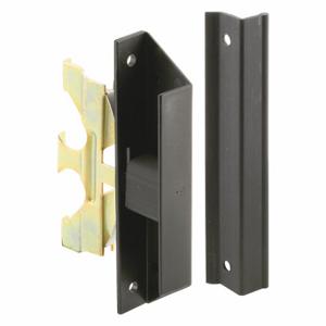 PRIME LINE A 220 Door Latch And Pull, 4 1/4 Inch Lg, 9/16 Inch Width, Unfinished, Plastic, Black | CT7YDD 485T37