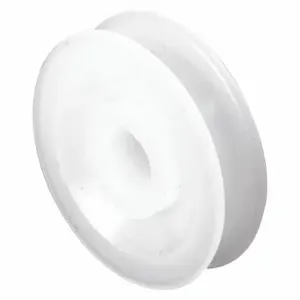 PRIME LINE B 552 Roller, 5 7/16 Inch Length, 3 13/16 Inch Width, Unfinished, Included, Nylon, White, 1 Pair | CT7ZJQ 485T88