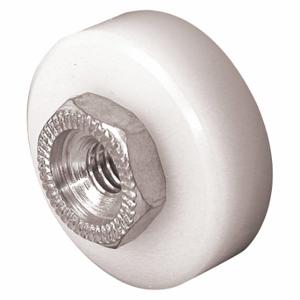 PRIME LINE B 629 Roller Assembly, 1/4 Inch Width, Nylon, Included, Nylon, White, 1 Pair | CT7ZHQ 485U30