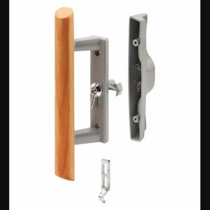 PRIME LINE C 1018 Patio Door Handle Set, Internal Latch Lock, 3/16 Inch Bolt Hole Dia, Dull | CT7YNZ 54FX06