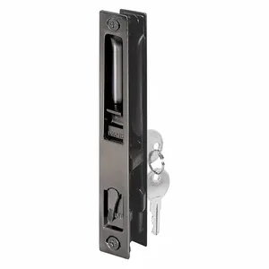 PRIME LINE C 1033 Patio Door Handle Set, Flush Mount Latch, 13/64 Inch Bolt Hole Dia, 1/2 | CT7YNN 54FX17