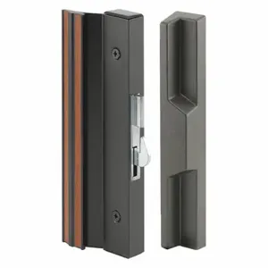 PRIME LINE C 1125 Patio Door Handle Set, Surface Mount Hook Latch, 3/16 Inch Bolt Hole Dia, Dull | CT7YQJ 54FX60