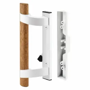 PRIME LINE C 1128 Patio Door Handle Set Latch, 3/16 Inch Bolt Hole Dia | CT7YMH 54FX63