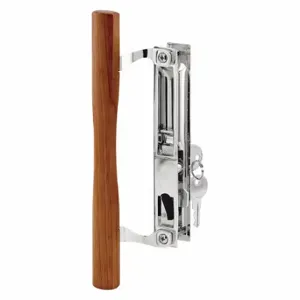 PRIME LINE C 1149 Patio Door Handle Set Keyed, Flush Mount Latch, 13/64 Inch Bolt Hole Dia, 1/2 | CT7YLX 54FX72