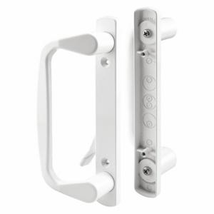 PRIME LINE C 1178 Patio Door Handle Set Latch, 3/16 Inch Bolt Hole Dia, Dull, 6 Pack Qty | CT7YNA 54FX84