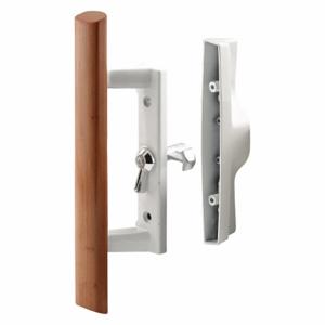 PRIME LINE C 1194 Patio Door Handle Set, Internal Latch Lock, 3/16 Inch Bolt Hole Dia, Dull | CT7YPA 54FX90