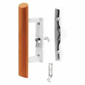 PRIME LINE C 1195 Patio Door Handle Set, Internal Latch Lock, 3/16 Inch Bolt Hole Dia | CT7YNT 54FX91