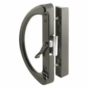 PRIME LINE C 1222 Patio Door Handle Set, Surface Mount Clamp Latch, 3/16 Inch Bolt Hole Dia | CT7YPH 54FY11