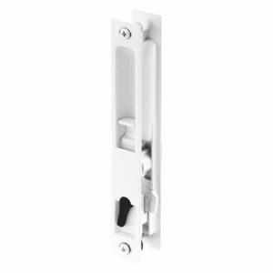 PRIME LINE C 1226 Patio Door Handle Set, Flush Mount Latch, 13/64 Inch Bolt Hole Dia, Dull | CT7YNP 54FY15