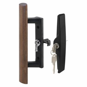 PRIME LINE C 1241 Patio Door Handle Set Keyed, Internal Latch Lock, 3/16 Inch Bolt Hole Dia | CT7YME 54FY18