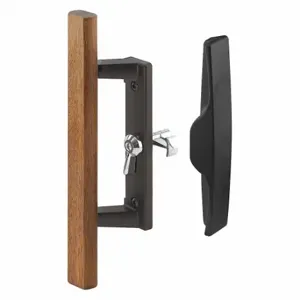 PRIME LINE C 1259 Patio Door Handle Set, Internal Latch Lock, 3/16 Inch Bolt Hole Dia, Dull | CT7YNX 54FY27