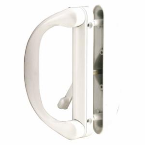 PRIME LINE C 1275 Patio Door Handle Set Latch, 3/16 Inch Bolt Hole Dia, Powder Coated | CT7YNG 54FY33