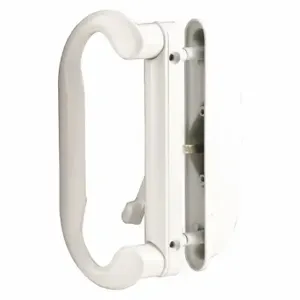 PRIME LINE C 1277 Patio Door Handle Set Latch, 3/16 Inch Bolt Hole Dia, Powder Coated | CT7YNF 54FY34