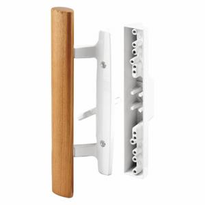 PRIME LINE C 1315 Patio Door Handle Set Latch, 3/16 Inch Bolt Hole Dia, Dull, 4 Pack Qty | CT7YMY 54FY50
