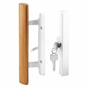 PRIME LINE C 1316 Patio Door Handle Set Keyed Latch, 3/16 Inch Bolt Hole Dia | CT7YLV 54FY51