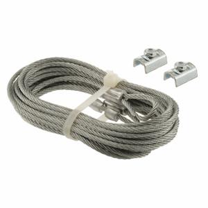 PRIME LINE GD 52102 Safety Cables, Steel, Galvanized, 1/8 Inch Length, 104 Inch Width, 1/8 Inch Height, 1 Pair | CT7YBE 54DR61