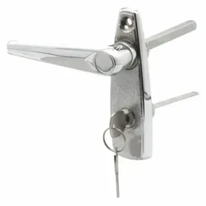 PRIME LINE GD 52147 Handle and Locking Unit, Chrome, Chrome, 5 Inch Length, 5 Inch Wide | CT7YZD 54DR90