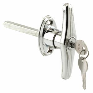PRIME LINE GD 52200 T Locking Handle, Chrome, Chrome, 4 Inch Length In, 4 53/64 Inch Width In, 1 PR | CT7YWY 54DR98