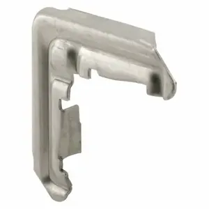 PRIME LINE L 5591 Frame Corner, 3/4 Inch Length, 5/16 Inch Width, Unfinished, Aluminum, Silver, 4 PK | CT7YUM 436C07