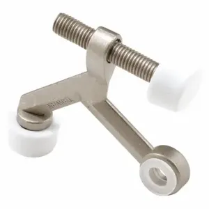 PRIME LINE MP10498 Hinge Pin Door Stops, Satin Nickel, PK 10 | CT7YXD 169U96