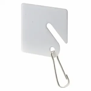 PRIME LINE MP4269 Key Tags, Square Plastic, Hook, PK 100 | CT7ZRB 169V66