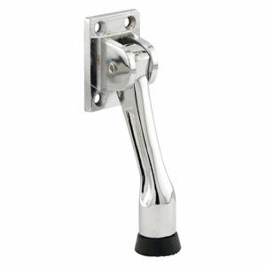 PRIME LINE MP4537 Kick-Down Door Holder, 4-Hole, Chrome Plated | CT7YGH 169U35