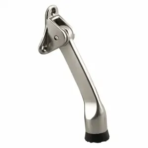 PRIME LINE MP4848 Kick-Down Door Holder, Satin Nickel, 3-Hole | CT7YGM 169W49