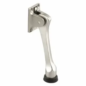 PRIME LINE MP4849 Kick-Down Door Holder, Satin Ni, 4-3/4 Inch | CT7YGL 169W50