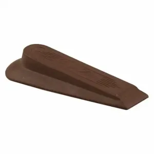 PRIME LINE MP9210 Door Stops, Rubber Wedge, 4-1/2 Inch, Brown, PK 5 | CT7YGB 169U78