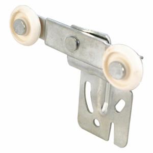 PRIME LINE N 6503 Back Closet Door Roller, Sliding Door, Steel, Unfinished, 2 1/2 Inch Length, 1 Pair | CT7YHH 430U42