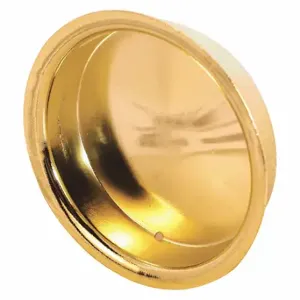 PRIME LINE N 6698 Closet Door Pull Handle, Bi-Fold Door, Nylon, Brass Plated, 2 Inch Length, 1 Pair | CT7YWH 430V93