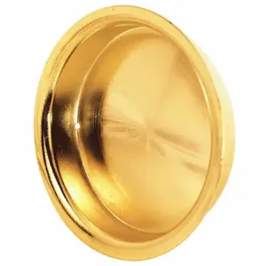 PRIME LINE N 6699 Closet Door Pull Handle, Sliding Door, Nylon, Brass Plated, 2 1/8 Inch Length, 1 Pair | CT7YWL 430V94