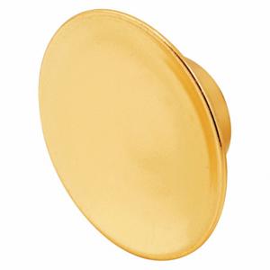 PRIME LINE N 6755 Closet Door Pull Knob, Bi-Fold Door, Nylon, Brass Plated, 1 3/4 Inch Length, 1 Pair | CT7ZFE 430W38