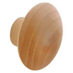 PRIME LINE N 6756 Closet Door Pull Knob, Bi-Fold Door, Nylon, Natural, 1 3/4 Inch Length, 1 Pair | CT7ZFF 430W39