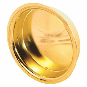 PRIME LINE N 6765 Closet Door Pull Handle, Bi-Fold Door, Nylon, Brass Plated, 1 3/4 Inch Length, 1 Pair | CT7YXA 430W46