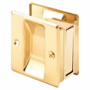PRIME LINE N 6770 Pocket Door Pull, Solid Brass, Polished, 2 3/4 Inch Length | CT7YFL 45UZ29
