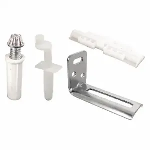 PRIME LINE N 7071 Closet Door Repair Kit, Bi-Fold Door, Nylon, Unfinished, 4 Inch Length | CT7YDC 430X93