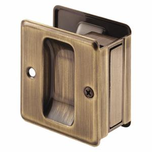 PRIME LINE N 7080 Pocket Door Pull, Sliding Door, Nylon, Brass Plated, 2 3/4 Inch Length | CT7YFD 430X97
